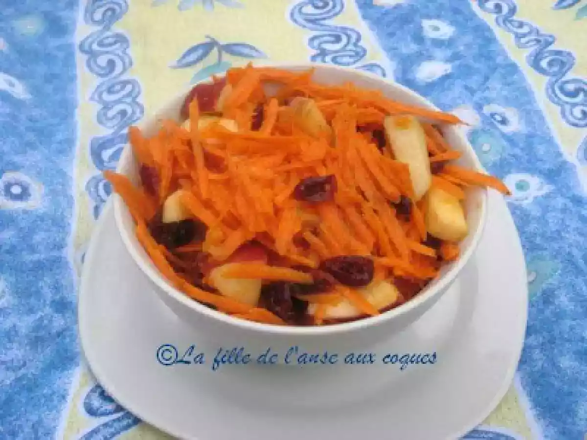 SALADE DE CAROTTES, CUMIN ET CANNEBERGES