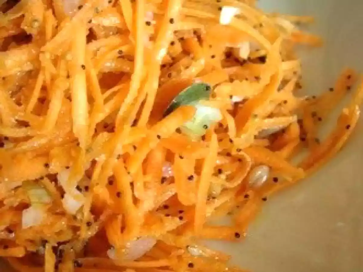 Salade de carottes râpées aux graines et blé germé