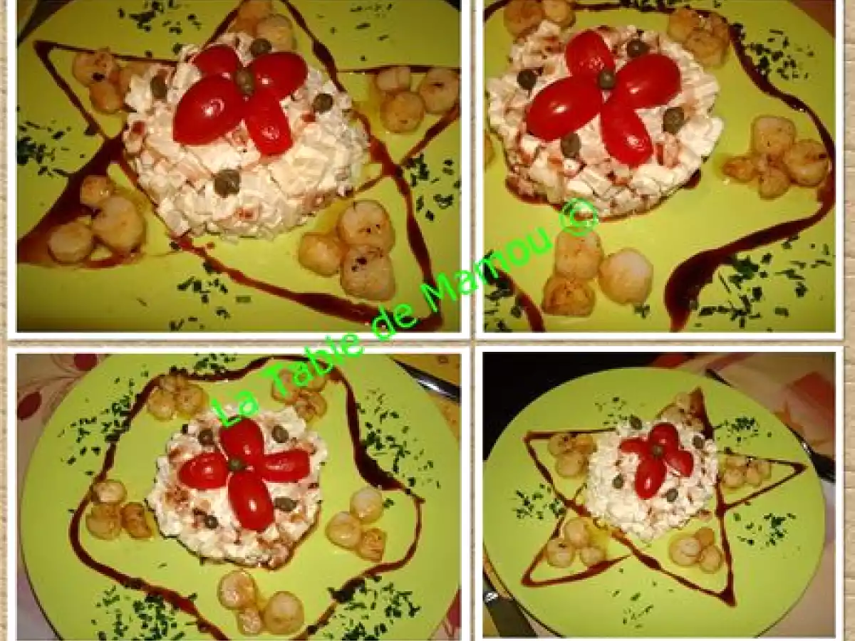 Salade de céleri aux noix de Saint Jacques