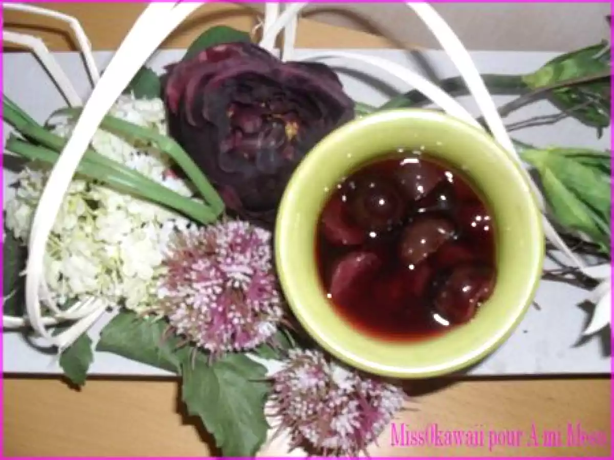 Salade de cerises au thym citron