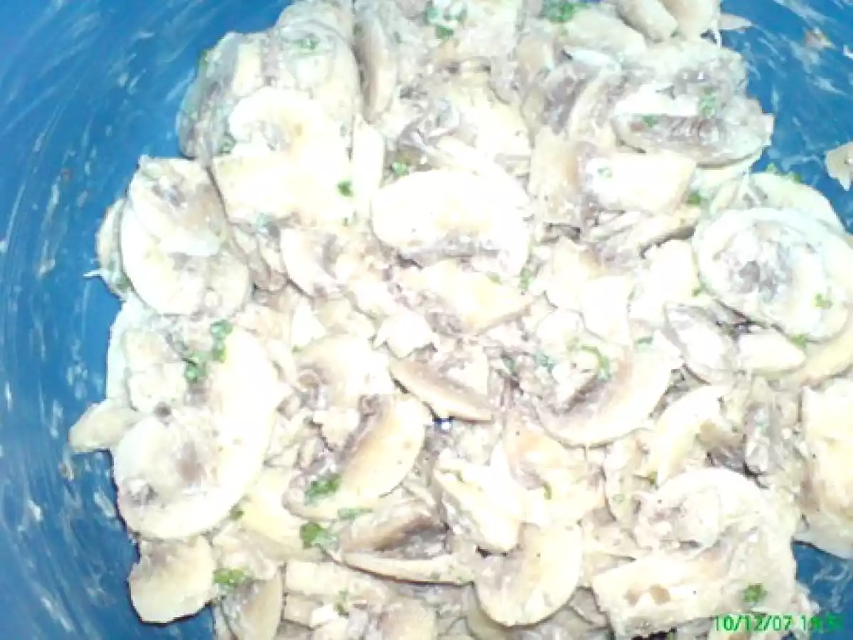 Salade de CHAMPIGNON A LA CREME