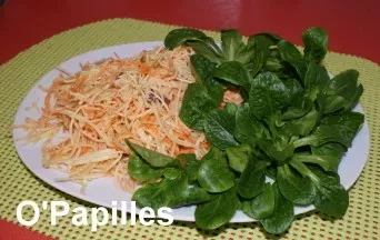 Salade de chou blanc, carottes et céleri-rave