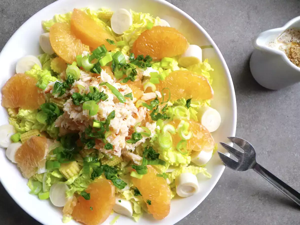 Salade de chou chinois, pamplemousse et crabe - photo 2