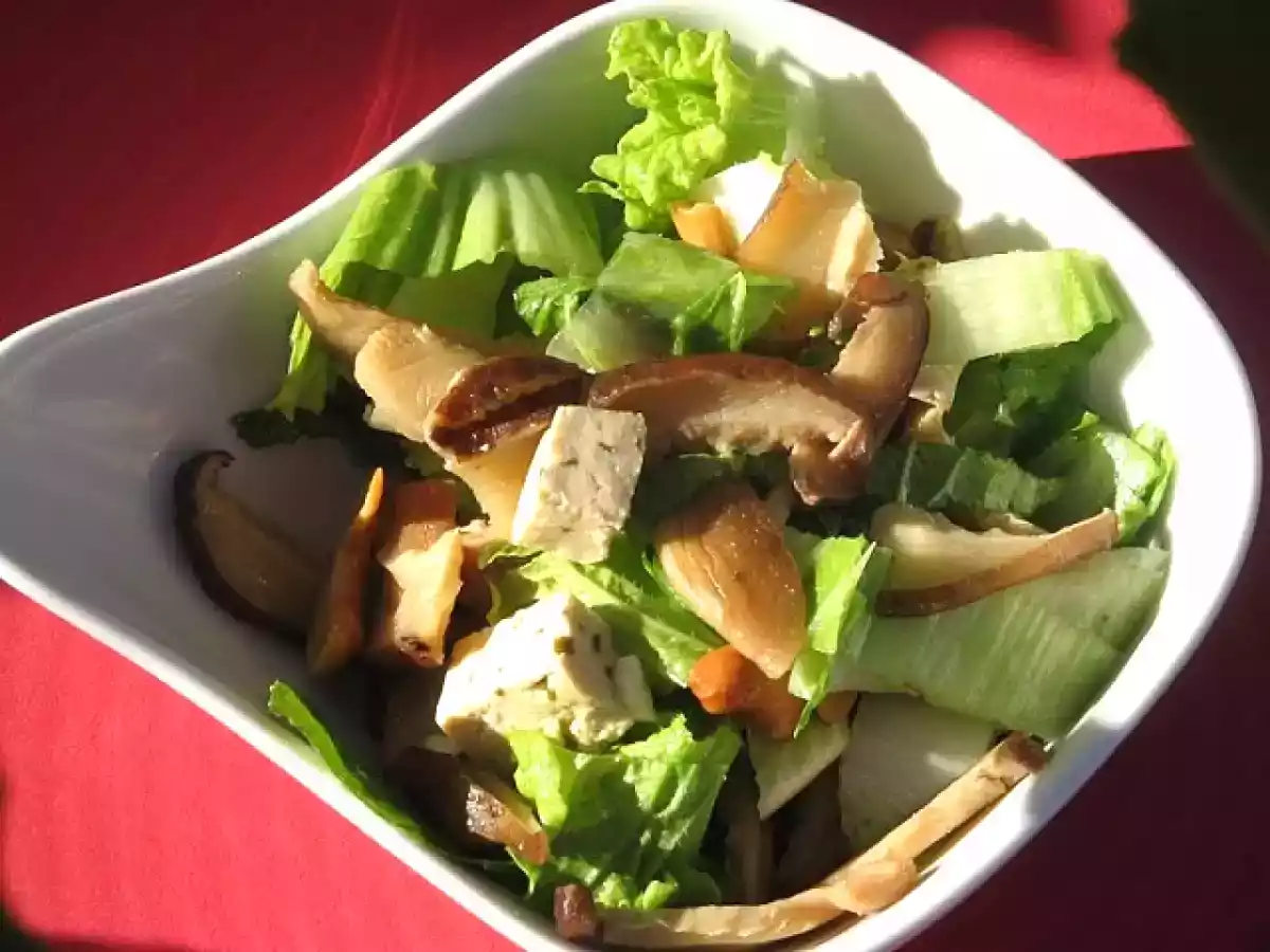 Salade de chou chinois tofu et noix de cajou