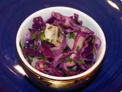 Salade de chou rouge au hareng