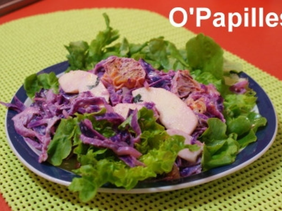 Recette de salade de chou rouge et pommes