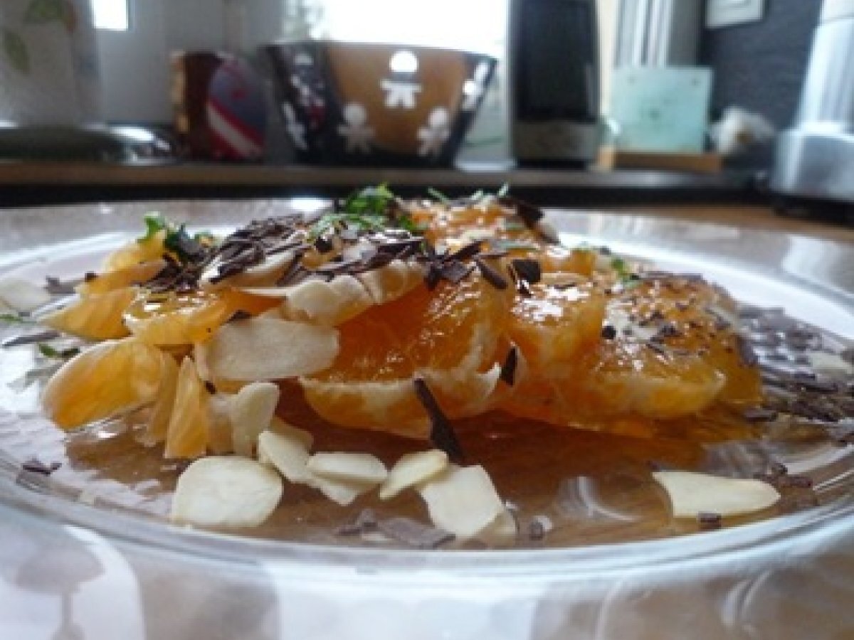 Salade de clementine au chocolat Recette Ptitchef
