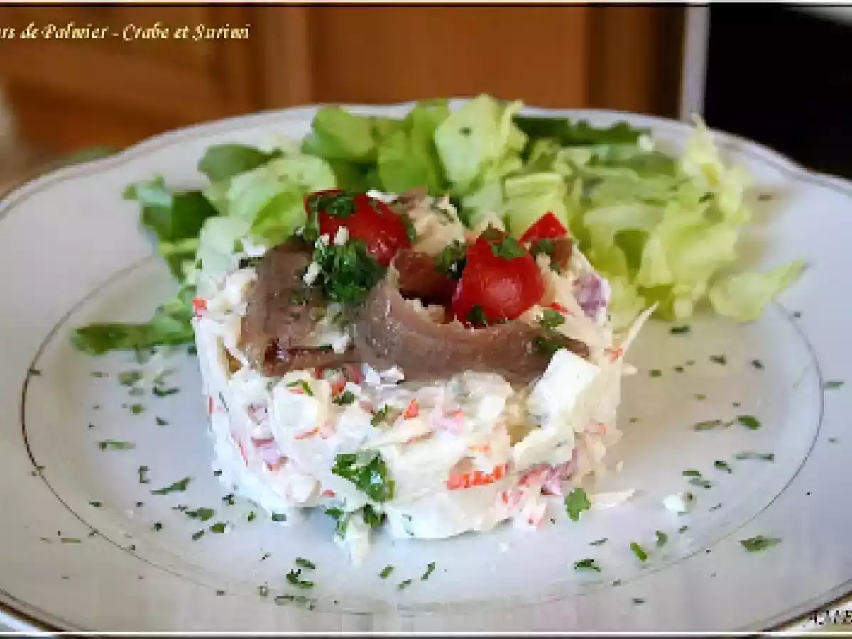 SALADE DE COEURS DE PALMIER ET CRABE