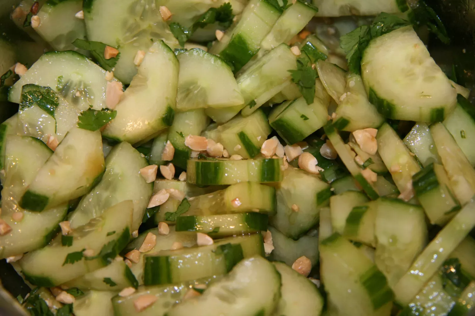 Salade de concombre à l'asiatique