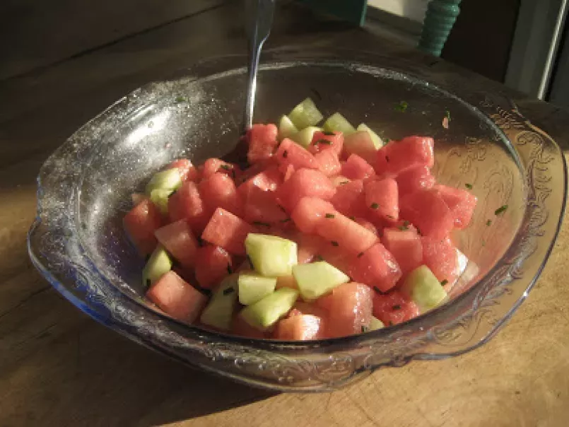 Salade de concombre et de melon d'eau - photo 3