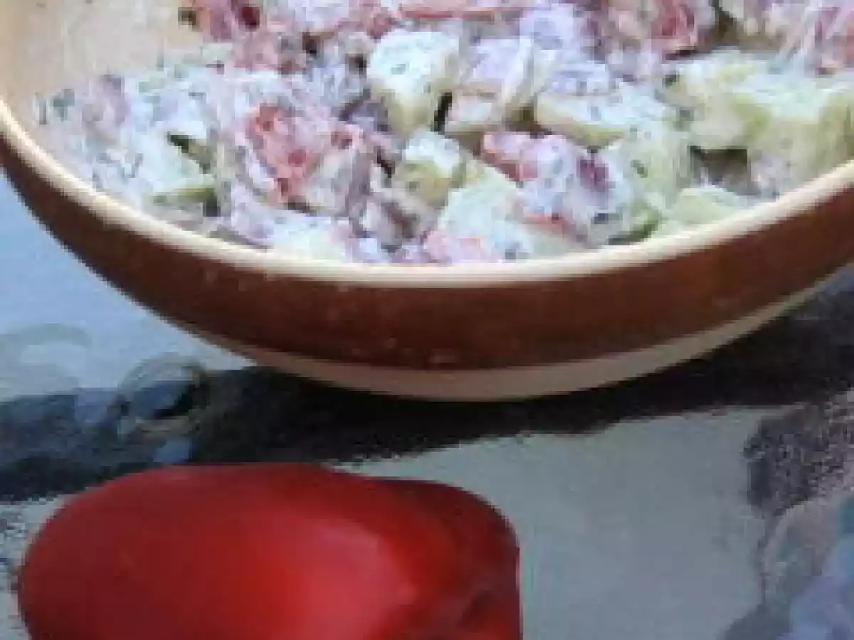 Salade de concombre et poivron