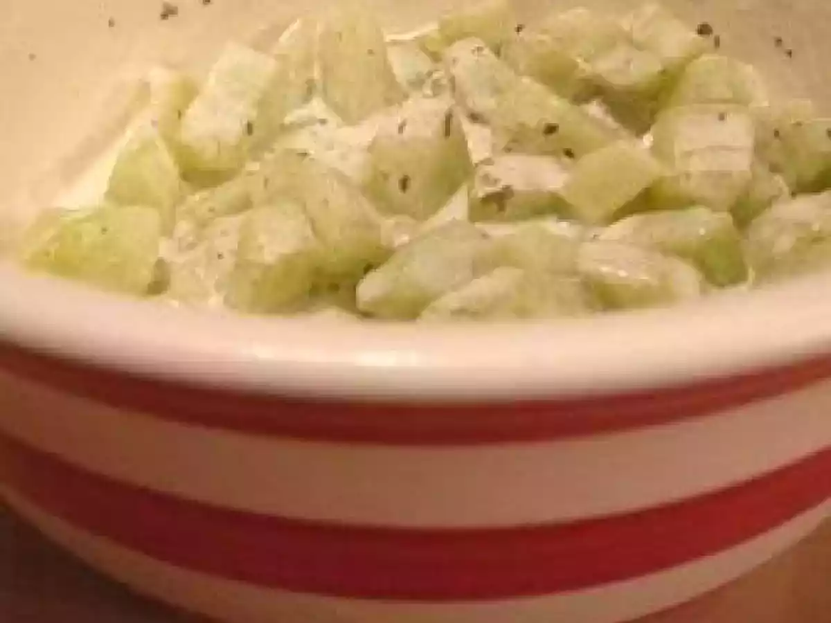Salade de concombre toute simple