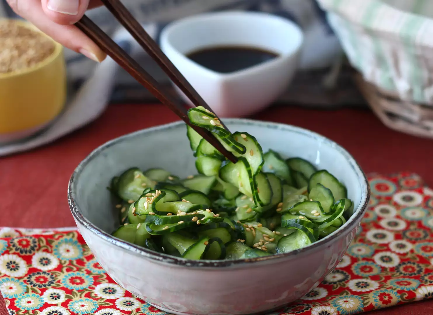 Salade de concombres marinés à la japonaise - sunomono