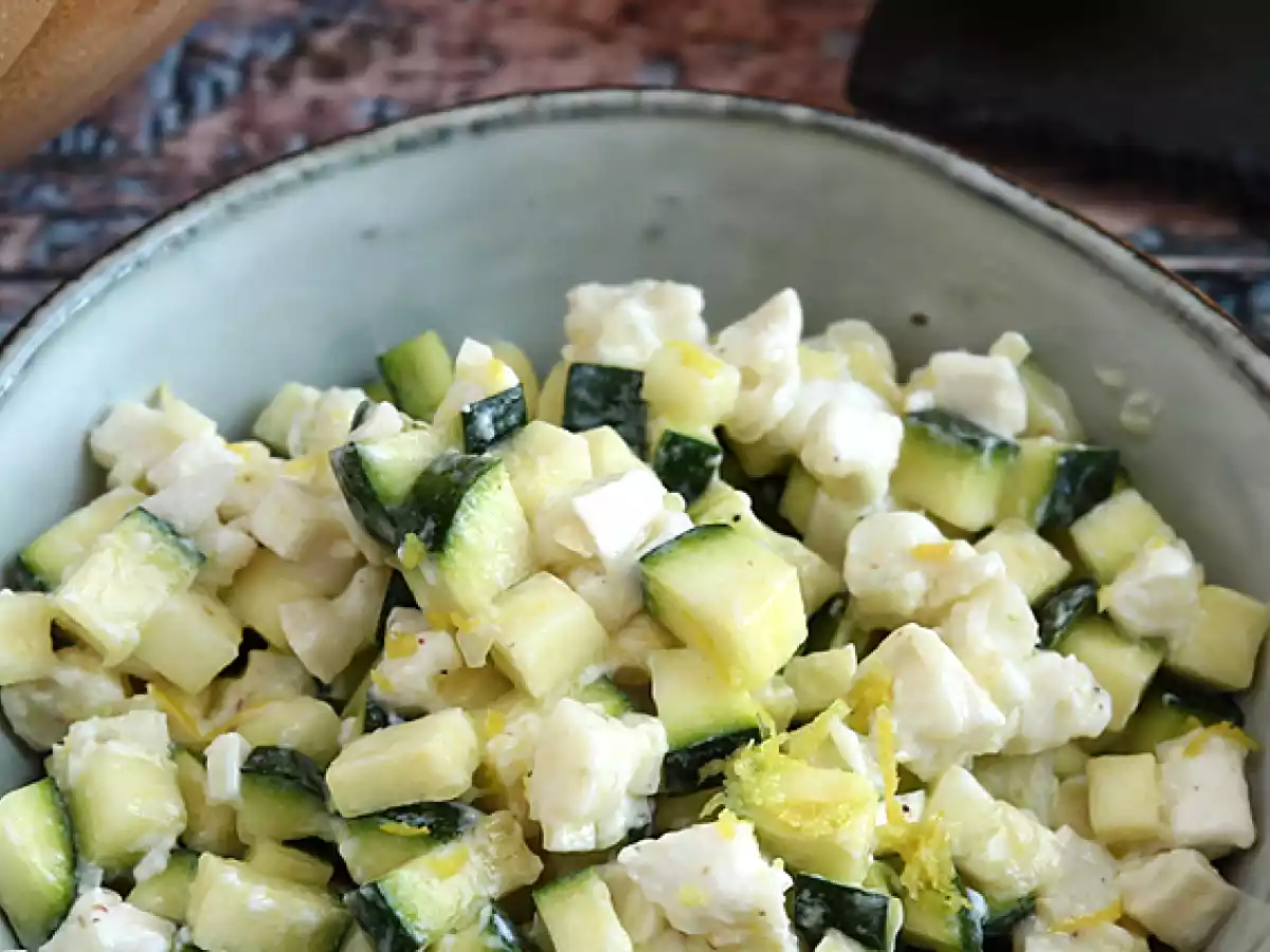 Salade de courgettes, chèvre et citron - photo 2