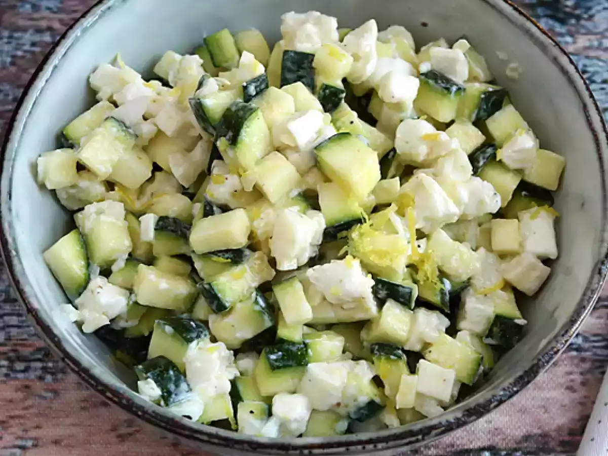 Salade de courgettes, chèvre et citron - photo 4