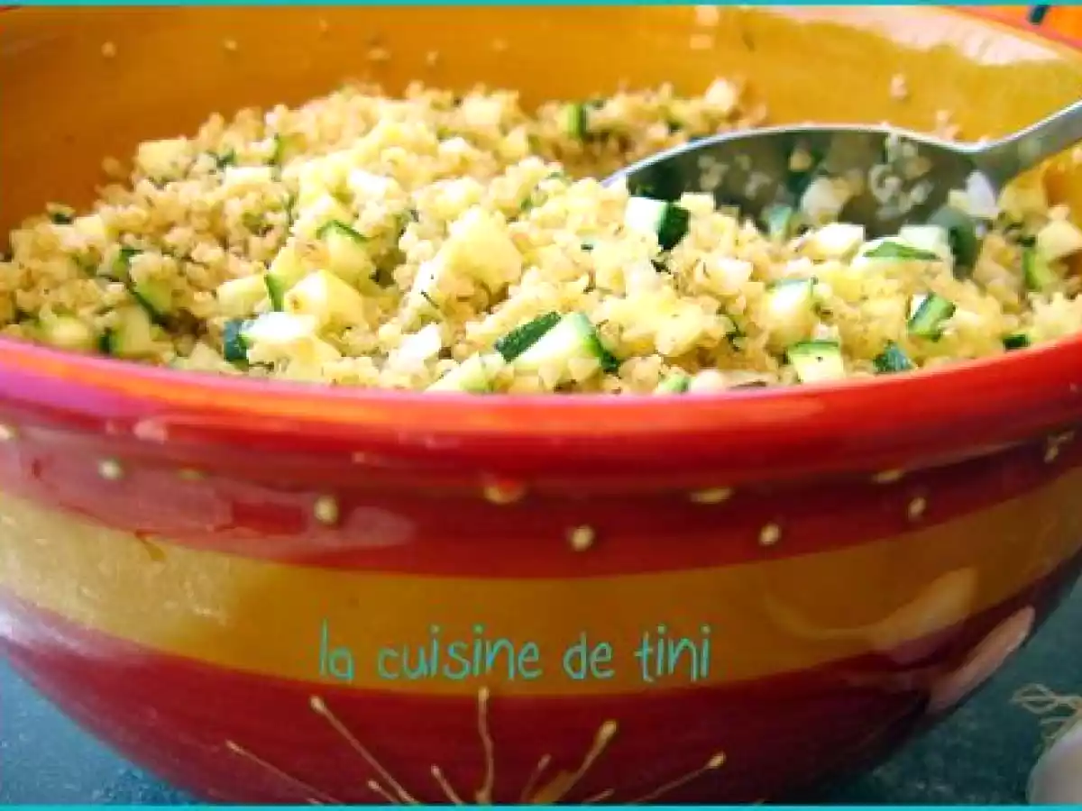 Salade de courgettes et boulgour