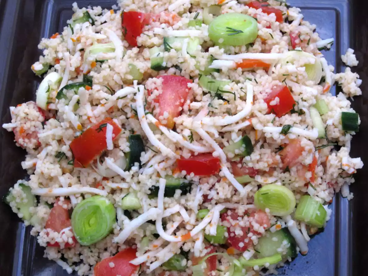 Salade de couscous au surimi