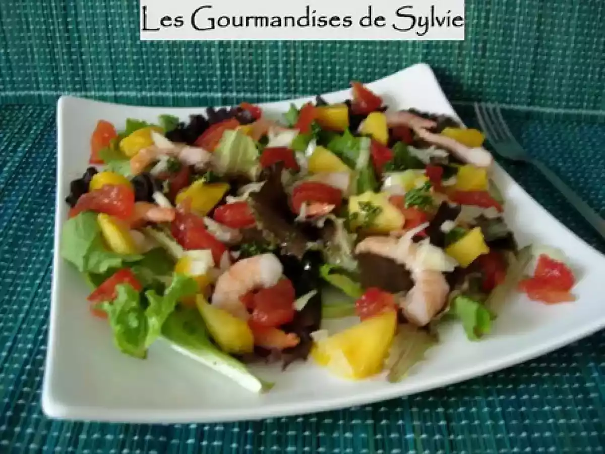 Salade de Crevettes à la Mangue