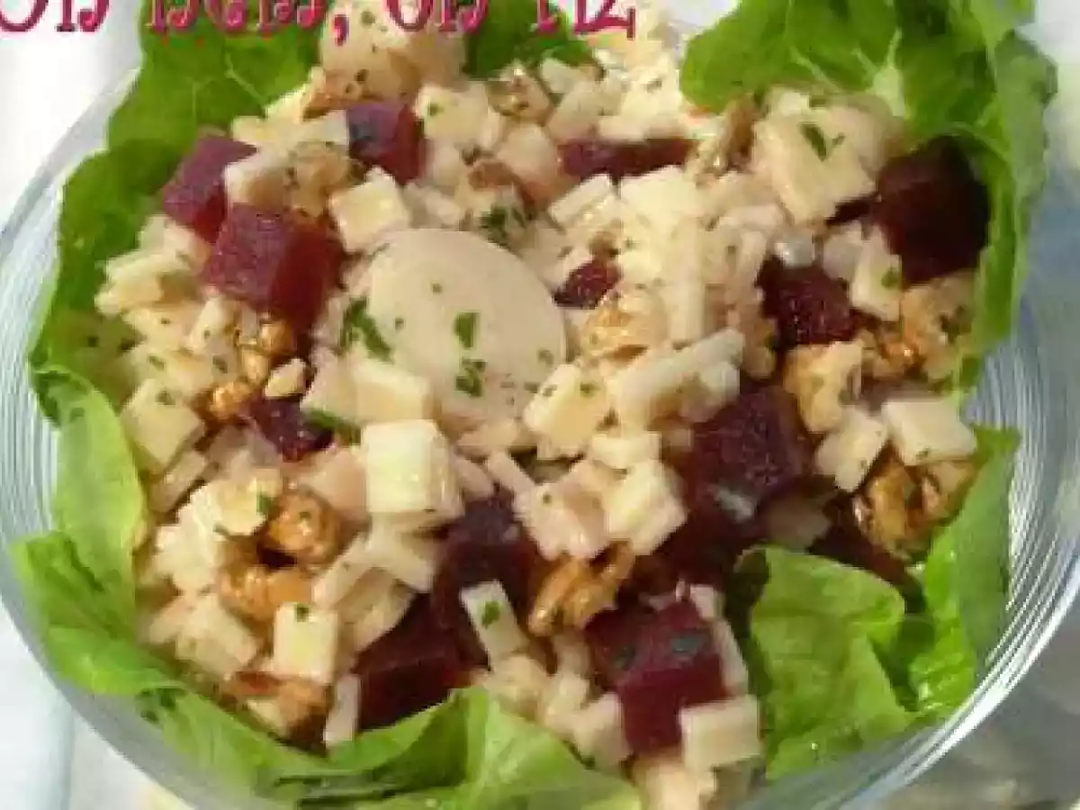 Salade de crozets betteraves