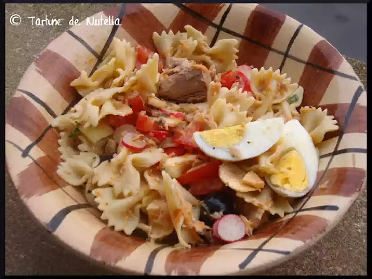 Salade de farfalles aux crudités - photo 3