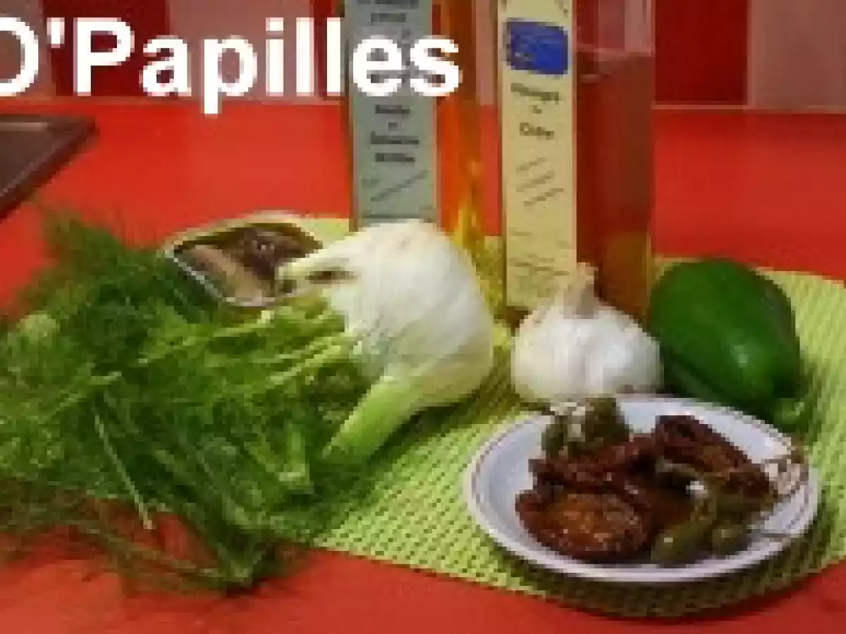 Salade de fenouil, poivrons et sardines - photo 2