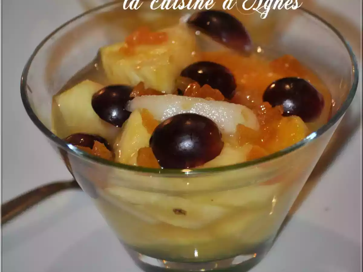 Salade de fruits au caramel