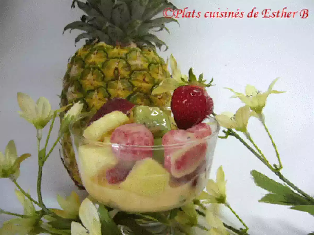Salade de fruits crémeuse