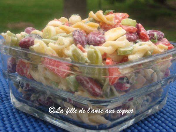 SALADE DE FUSILI ET HARICOTS ROUGES