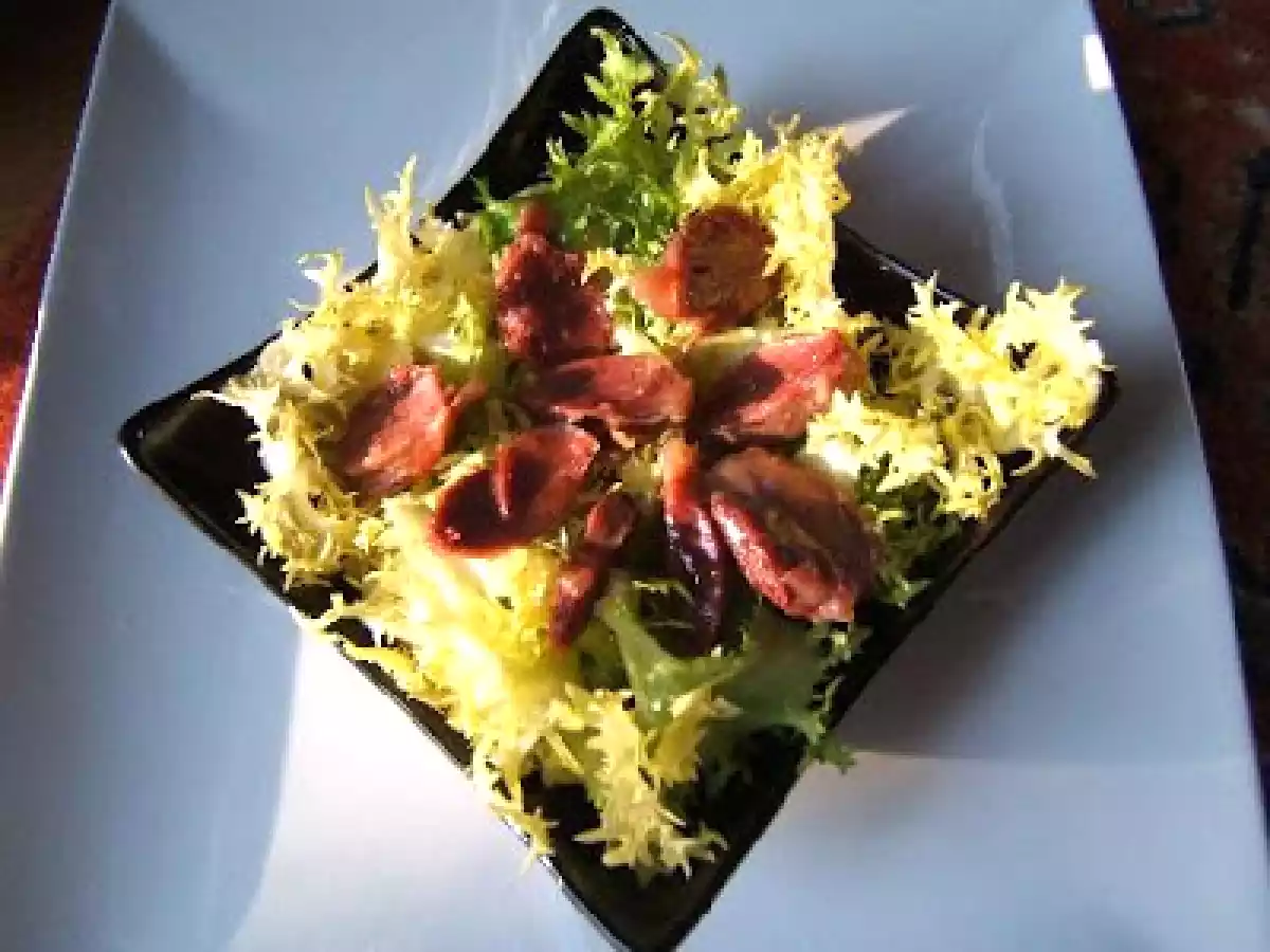 Salade de gésiers de canard vinaigrette au miel et Naans indiens - photo 5