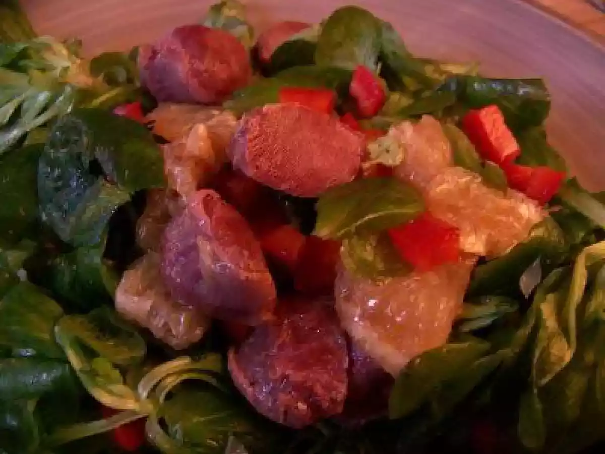 Salade de gésiers et agrumes