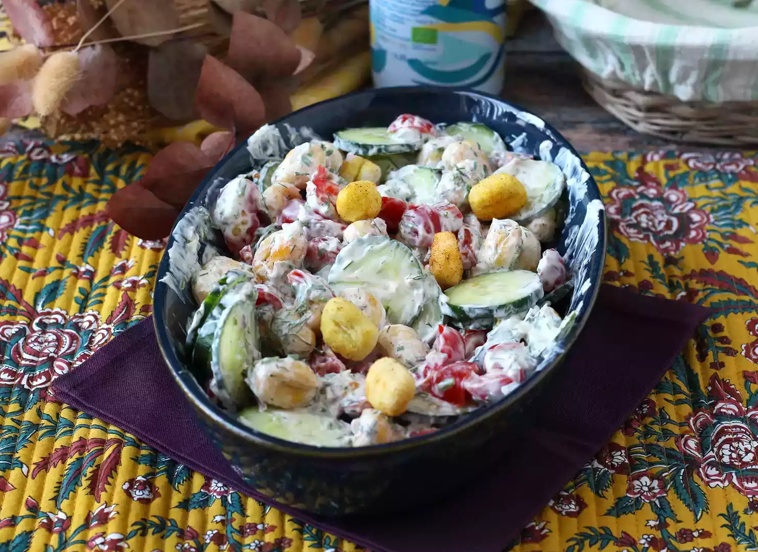 Salade de gnocchi crispy, ultra tendance, gourmande et équilibrée parfaite pour lété!
