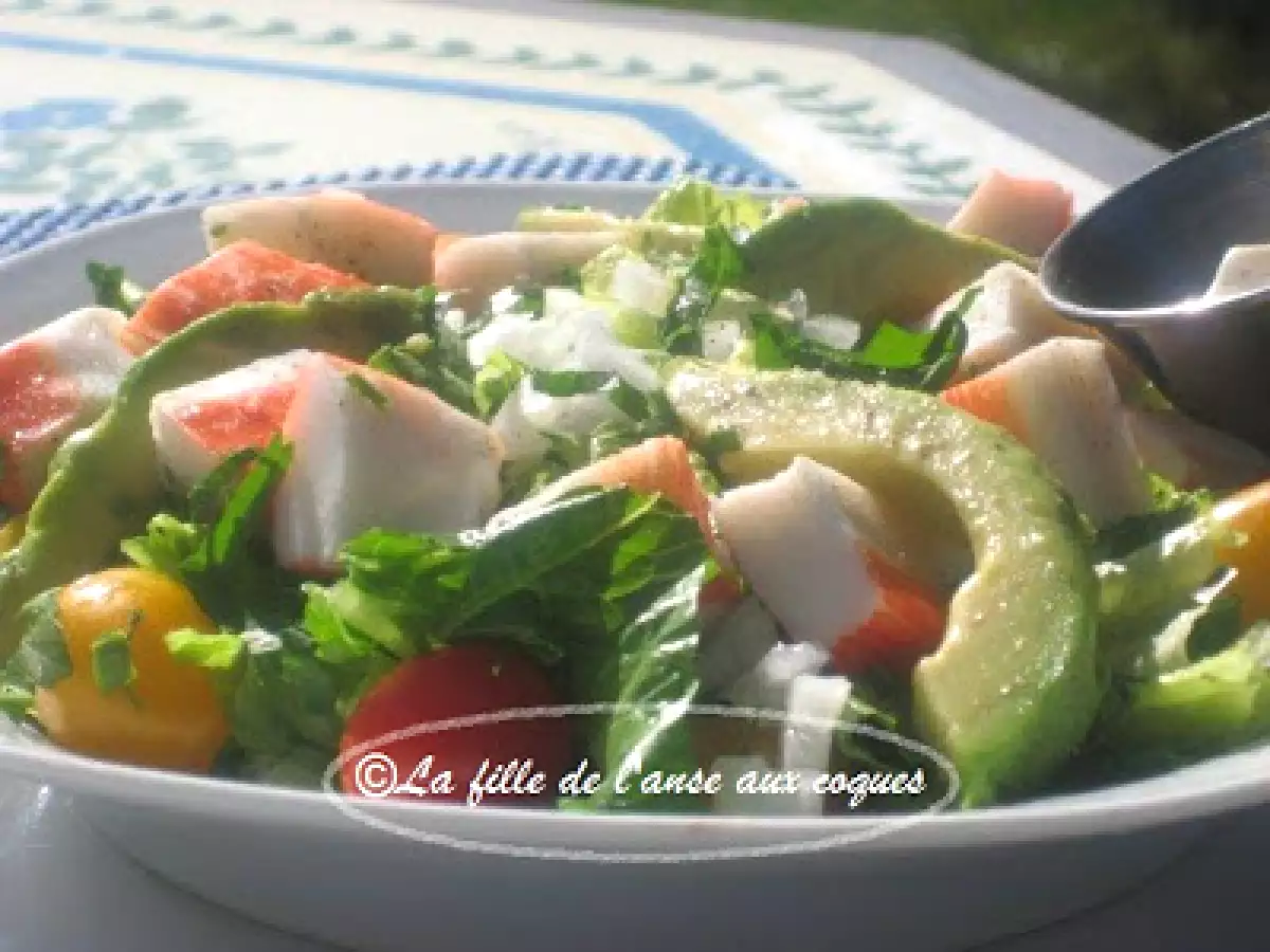 SALADE DE GOBERGE À SAVEUR DE CRABE À L'AVOCAT - photo 3