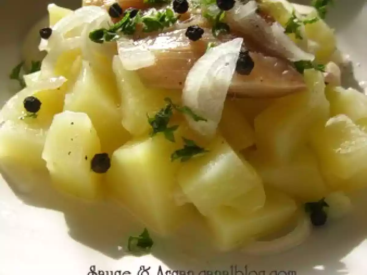 Salade de hareng fumé et pomme de terre