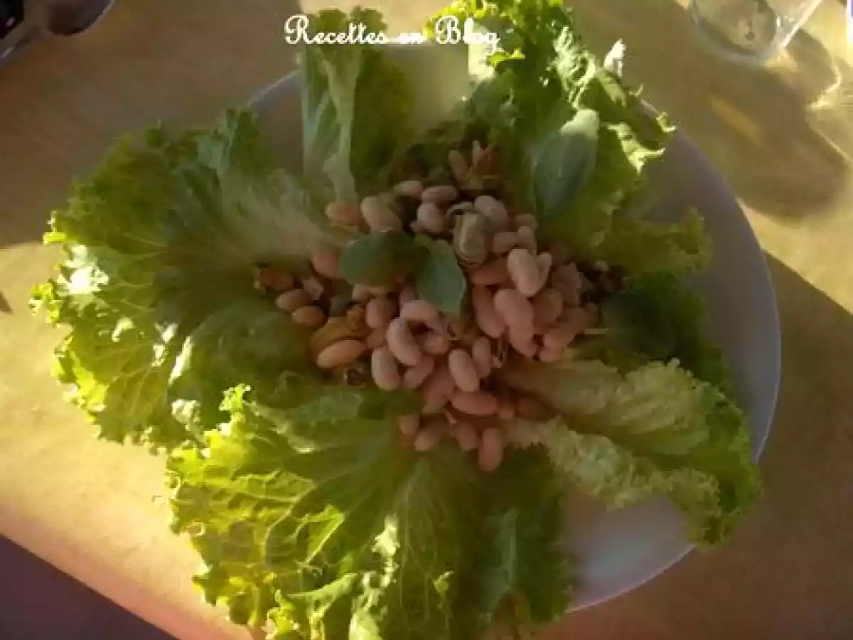 SALADE DE HARICOTS AUX MOULES