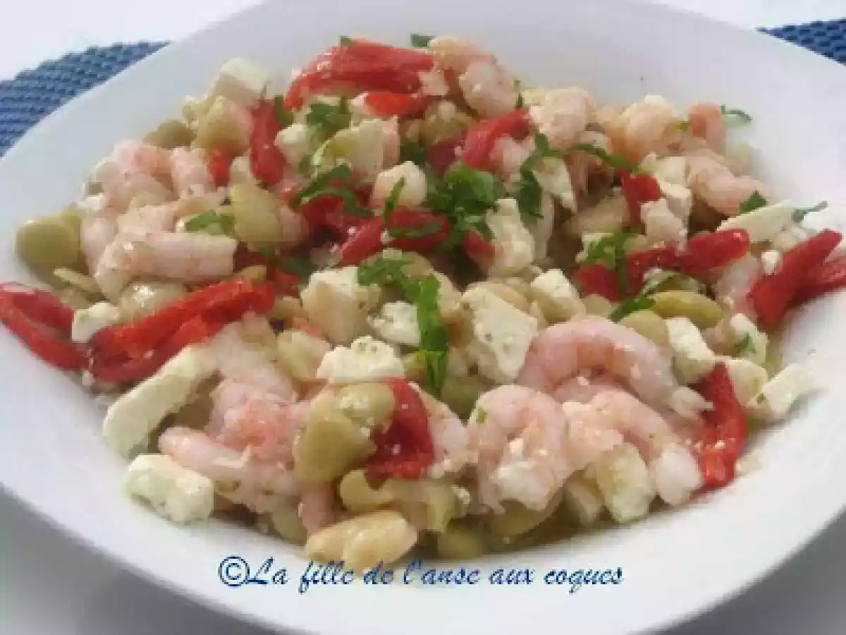 SALADE DE HARICOTS DE LIMA AUX CREVETTES - photo 2