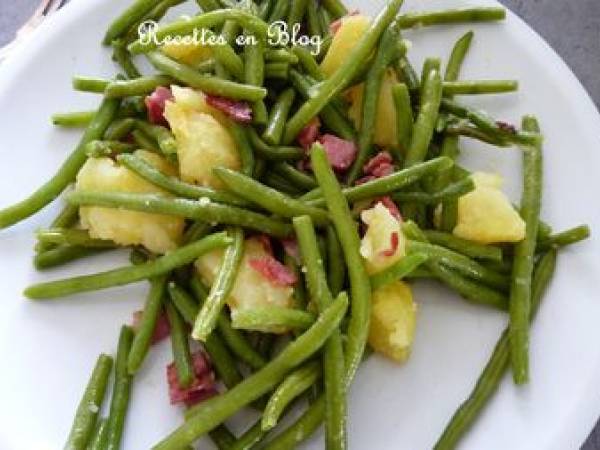 Salade De Haricots Verts Au Bacon Et Pommes De Terre