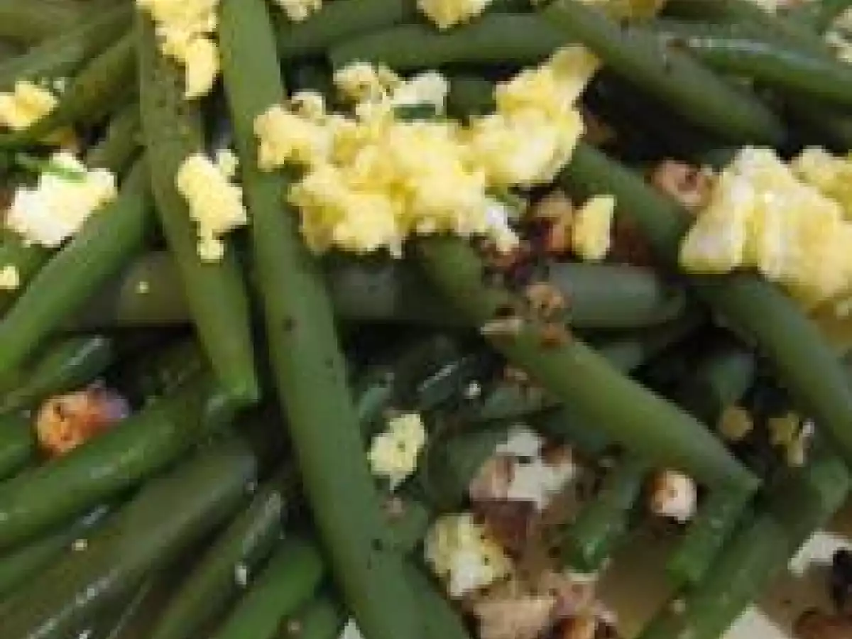 Salade de haricots verts aux noisettes