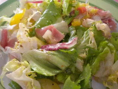 Salade de Jambon de Pays au St Nectaire Gratiné