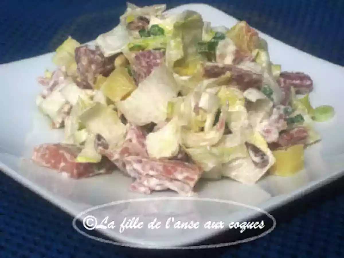 SALADE DE JAMBON, ENDIVES ET EMMENTHAL