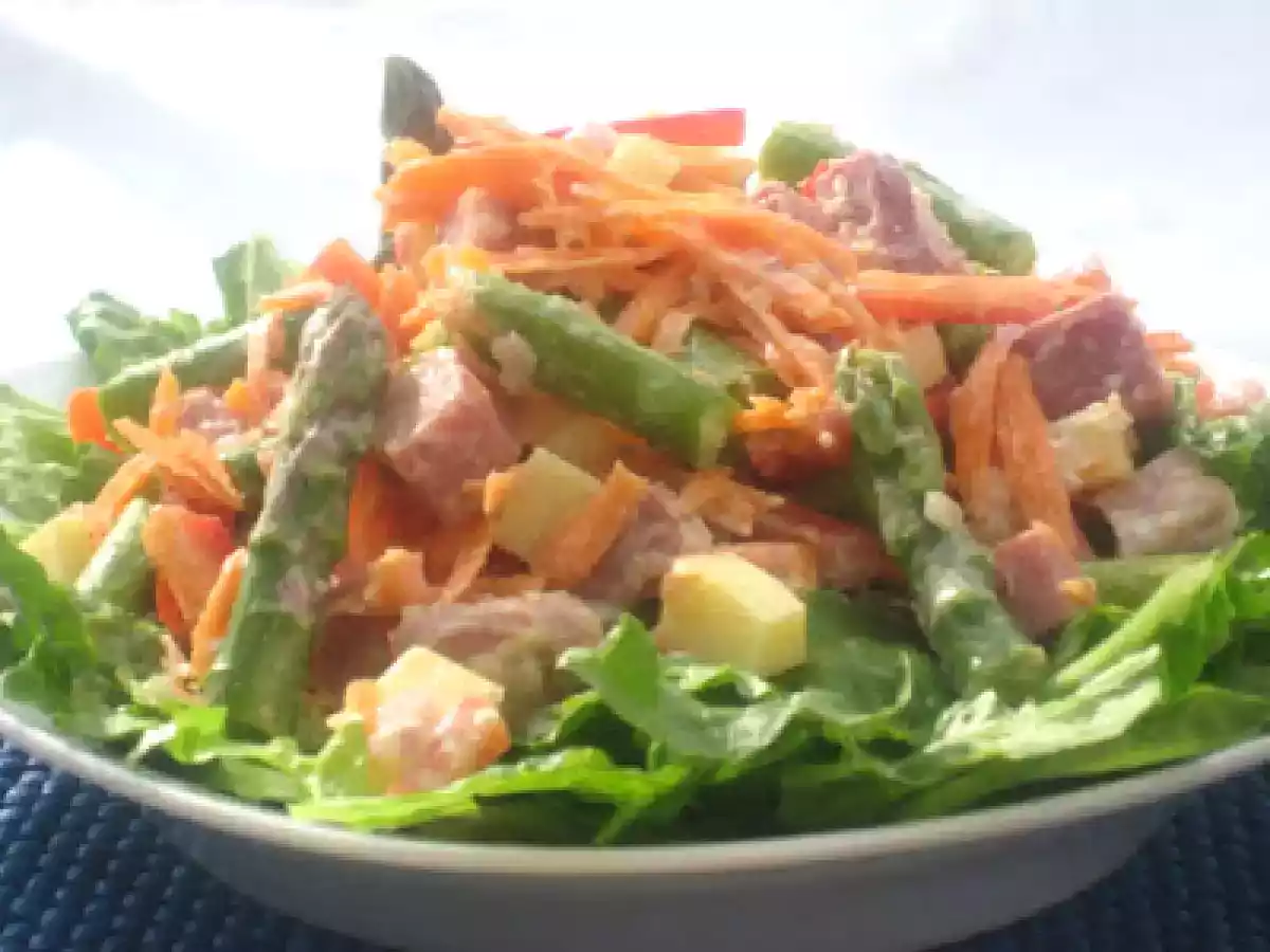 SALADE DE JAMBON, FROMAGE ET ASPERGES - photo 2