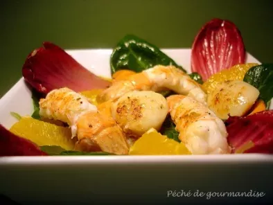 Salade de langoustines, noix de Saint-Jacques et suprêmes d'orange - photo 2