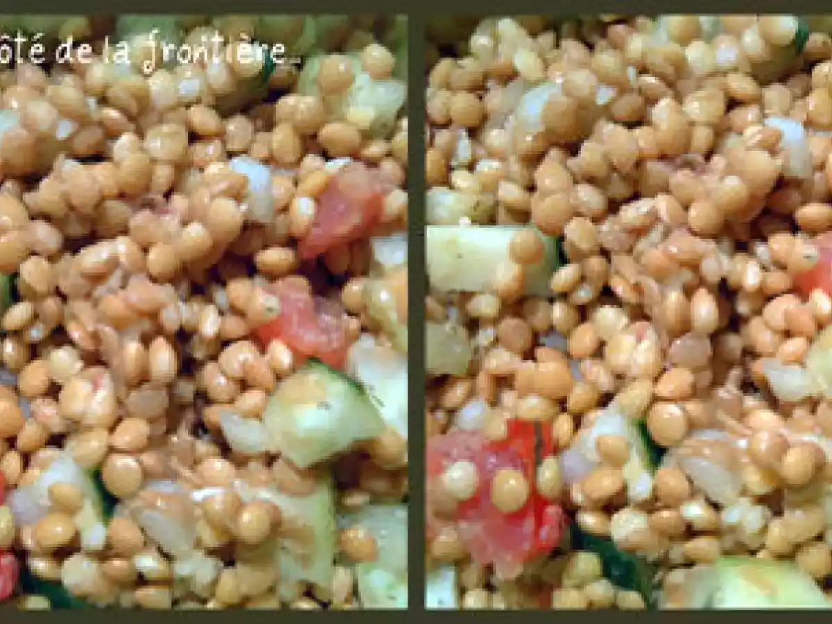 SALADE DE LENTILLES À L'ANETH