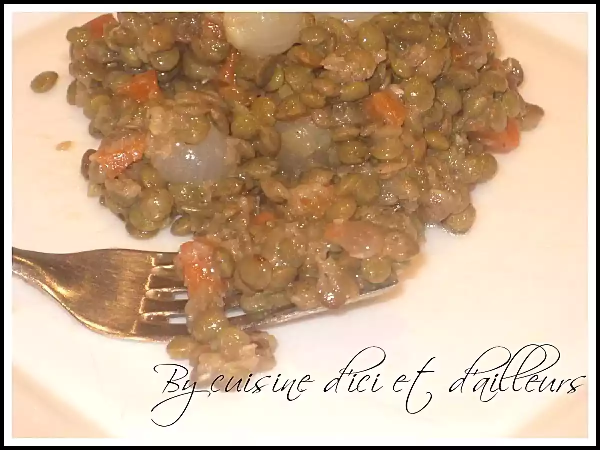 Salade de lentilles à la dijonnaise - photo 2