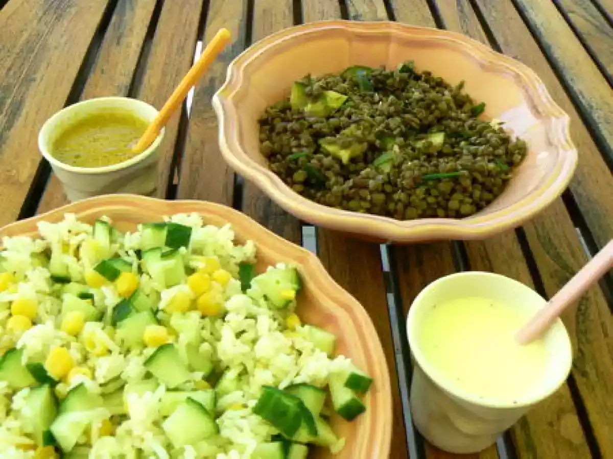 Salade de lentilles au curry