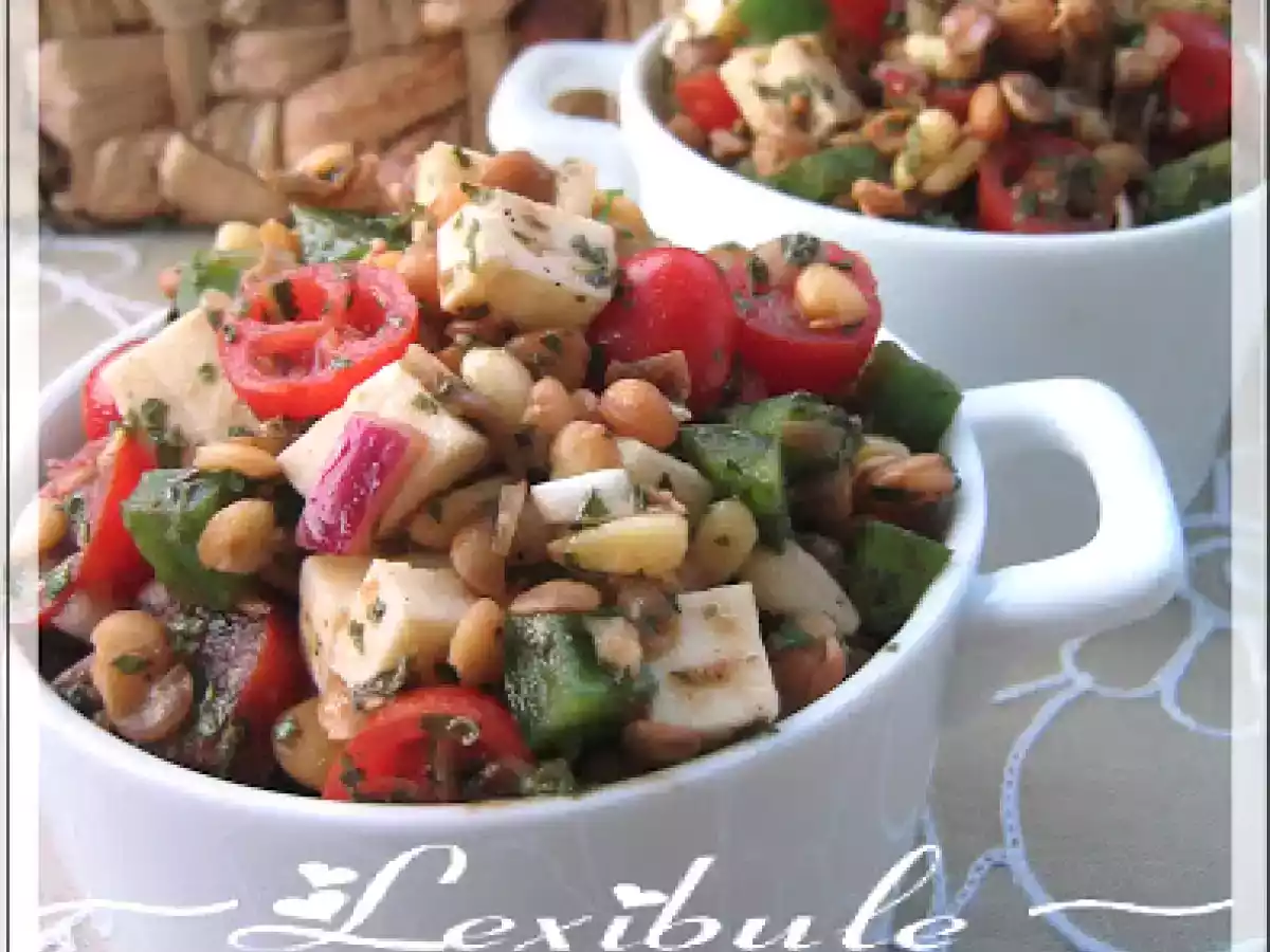 Salade de lentilles au fromage feta