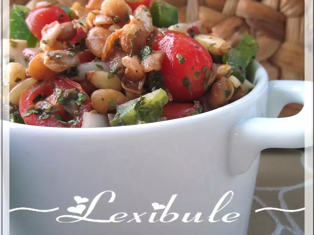 Salade de lentilles au fromage fetta