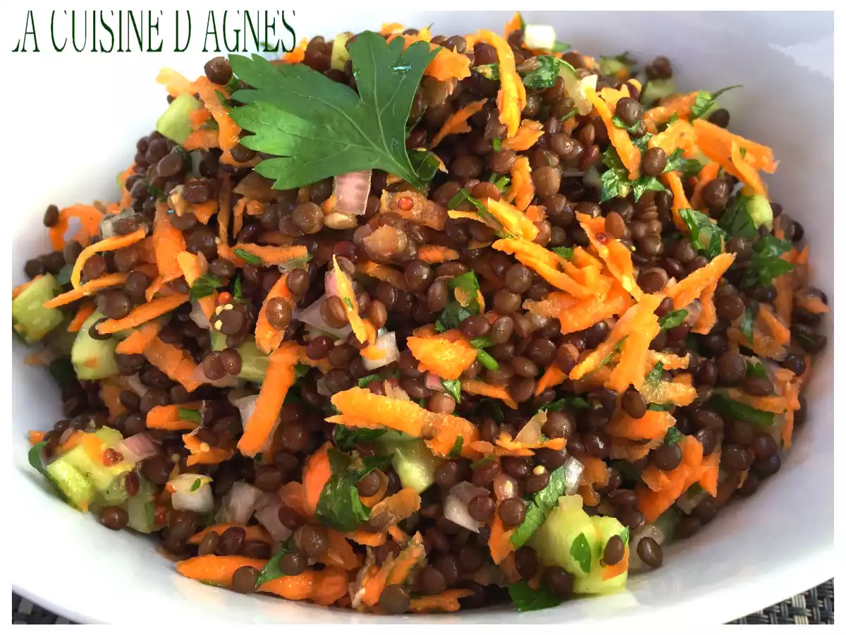 Salade de lentilles Beluga
