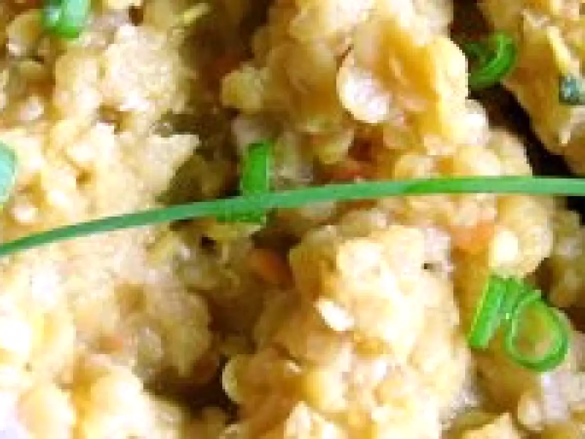 Salade de lentilles corail à la ciboulette