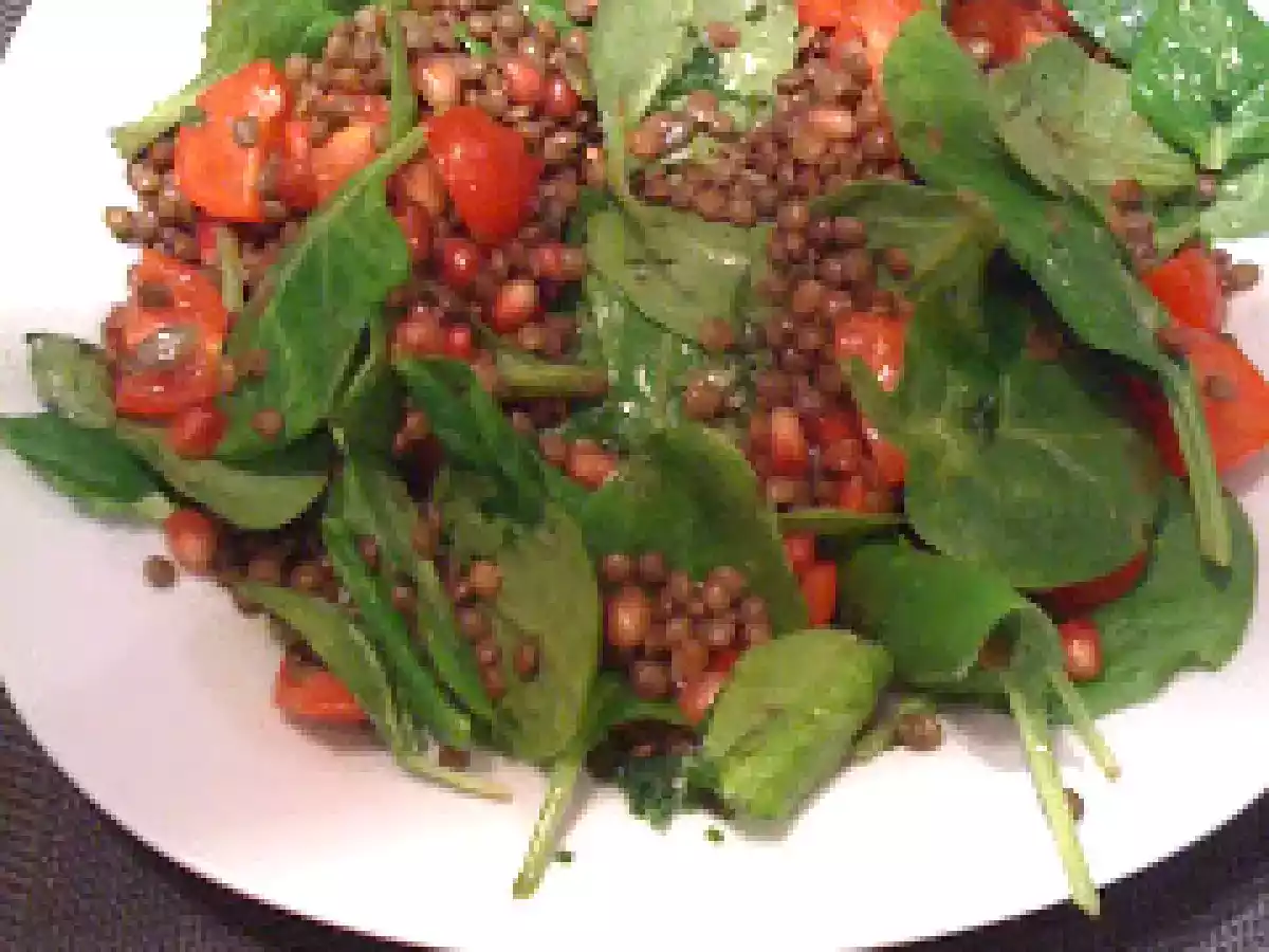 Salade de lentilles et grenades