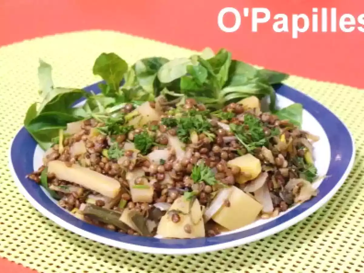 Salade de lentilles et légumes d'automne / hiver